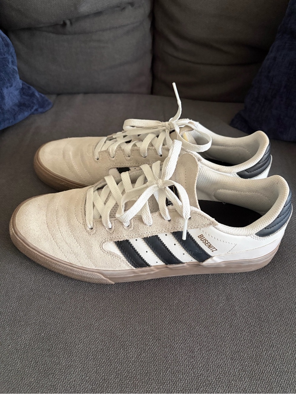 adidas Cream & Black Busenitz Skate Sneakers